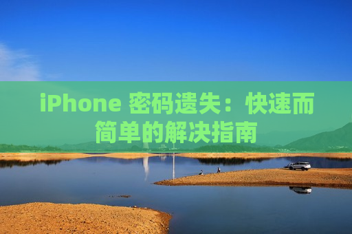 iPhone 密码遗失：快速而简单的解决指南